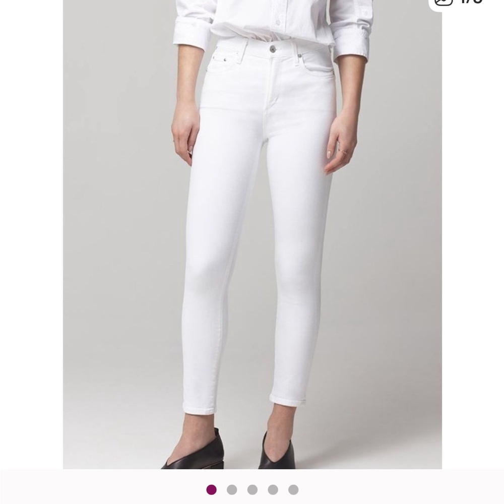 Citizens Of Humanity White Skinny Jeans